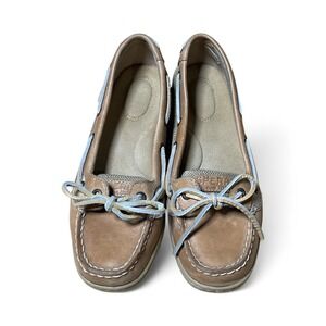 Sperry Top-Sider Boat Shoes Women's Size 7.5 M Tan Leather Preppy Classic